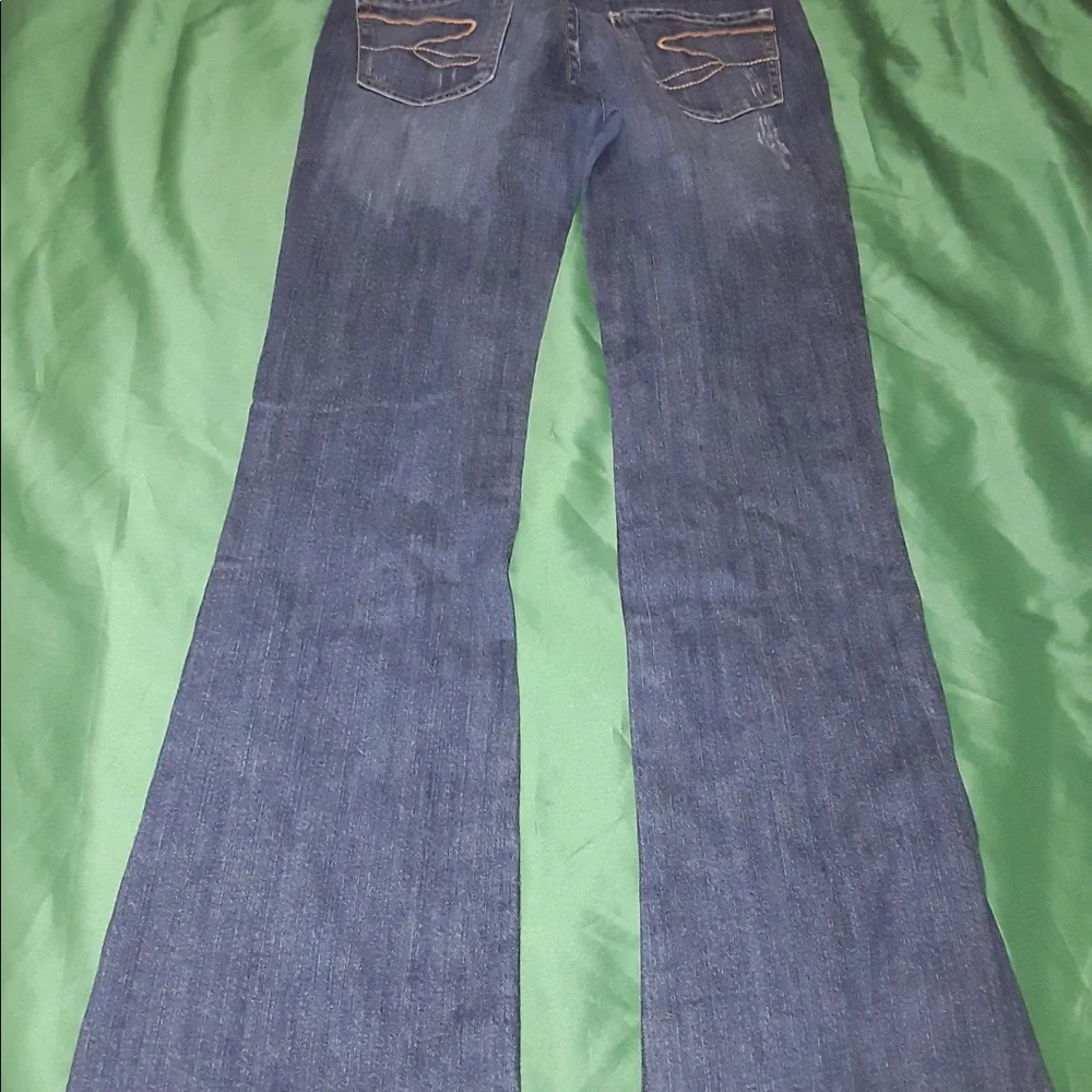 SEVEN7 Distressed Patch Jeans - Picture 6 of 8